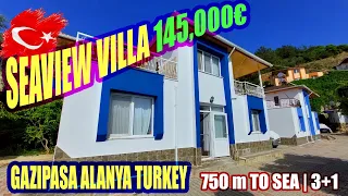 3+1 PREOWNED VILLAS GAZIPASA SEAVIEW VILLAS ALANYA TURKEY OCEANVIEW VILLA