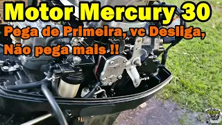 Motor Popa Mercury 30 Nao da Partida