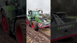 2 x FENDT ONE 724 Tractors Ploughing at NNPM #ploughingmatch