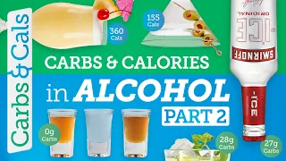 Carbs & Calories in ALCOHOL: Essential Guide (PART 2)