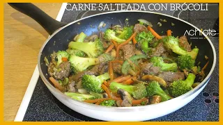 HOW TO MAKE SAUTEED BEEF AND BROCCOLI (English Subtitles) - 1 PAN | Easy and amazing Recipe