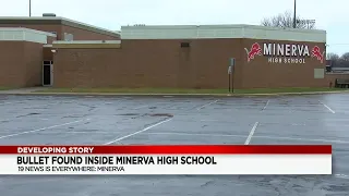 Bullet found inside Minerva High School