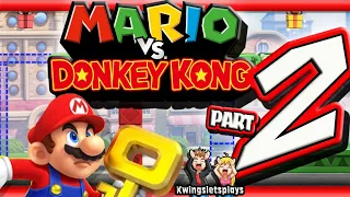 Mario Vs Donkey Kong Walkthrough Part 2 Fire Mountain & Merry Land (Nintendo Switch)