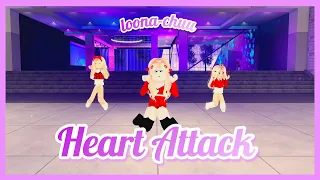 Loona (이달소) Chuu (츄) Heart Attack (하트어택)  교차편집 (로블록스 roblox.ver dancecover) Arcadia dance studio