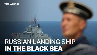 Kiev says it sank Russian landing ship in the Black Sea