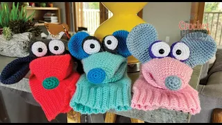 Crochet Puppets, Scrappy, Nibbles & Patches