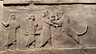 Assyrian King Ashurbanipal’s Lion Hunt. King Ashurbanipal Exhibition. British Museum. Biblicaltours