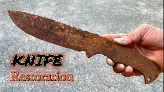 Extreme Rusty Knife Makeover: Restoring Vintage Combat Blades