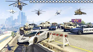 عشرون نجمة في لعبة قراند 5 هل يمكن الهروب ؟ | GTA V 20 Stars Wanted Level