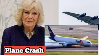 Queen Camilla Plane Nose Crash Onto Runway After It's Forced To Make Emergency Landing.