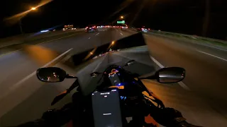 A Rookie's night ride on the CBR1000rr   HD 1080p