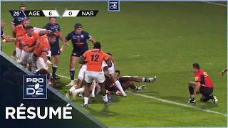 PRO D2 - Résumé SU Agen-RC Narbonnais: 15-17 - J06 - Saison 2021/2022