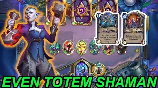 Even Totem Shaman | Insane WinRate | Hearthstone | Murder at Castle Nathria