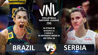 Brazil vs Serbia | Women's VNL 2023