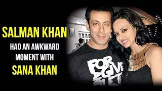 Sana Khan's Awkward Hug With Salman Khan