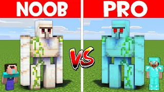 IRON GOLEM vs DIAMOND GOLEM BATTLE in MINECRAFT! Minecraft - NOOB vs PRO