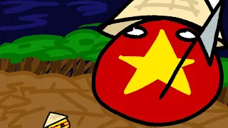 the simplified Vietnam history in countryballs