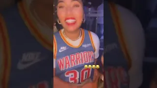 😭😂 Drunk Ayesha Curry dancing with Steph’s FMVP trophy at the Warriors’ afterparty