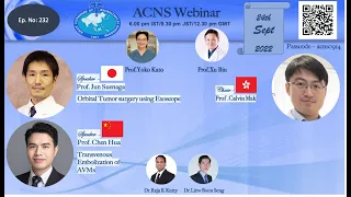 ACNS Webinar   Sept 24   Orbital Tumor Sx with Exoscope & Transvenous Embo of AVMs