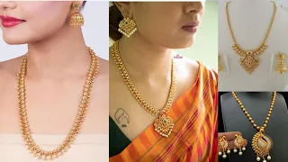 💯Latest Gold Long Chain Design Ideas💞 Special Collection For Weddings ❣