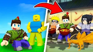 CONSEGUI O MELHOR EXÉRCITO NINJA DO NARUTO NO ROBLOX!! (ANIME WORLDS)