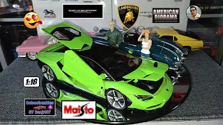 Unboxing Maisto 1:18 Lamborghini Centenario | De mi colección de autos a escala Diecast 🚕🚓🚗