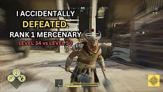 I Accidentally Defeated this Rank 1 Mercenary - Exekias the Legend - Level 34 vs Level 50