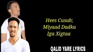 Cabdirisaaq Anshax Hees cusub Miyaad dadka Iga xigtaa LYRICS