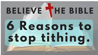 6 Reasons to stop tithing.