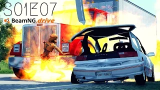 Beamng Drive Movie: Massive Pile Up (+Sound Effects) |PART 7| - S01E07