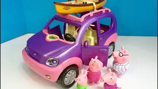 Musical FISHER PRICE Loving Family Purple SUV with PEPPA PIG TOYS!