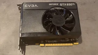 The 1GB GTX 650ti in 2021 is interesting...