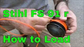 Stihl FS91 R Weed Eater How to Load String