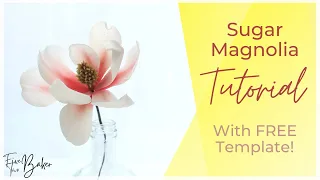 Sugar Flower Magnolia Tutorial: How to Make a Gumpaste Magnolia Cake Topper