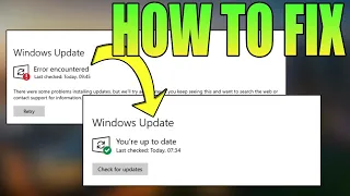 How To Fix All Windows Update Error Problems in Windows 10 (2024)