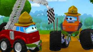 Truck Safari | Car Cartoons for Kids | The Adventures of Chuck & Friends