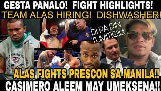 CASIMERO UPDATE! FIGHT PRESS CONFERENCE!!? ALEEM CASIMERO MAY HUMARANG NGA! GESTA PANALO!