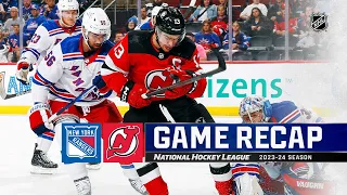 Rangers @ Devils 10/4 | NHL Highlights 2023