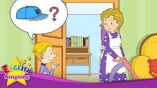 [In/On/Under] Where is my cap? I don't see it  - Easy Dialogue - English educational video for kids