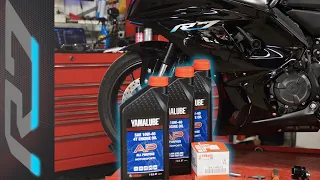 2022 Yamaha R7 Oil Change | How To