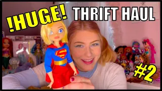 HUGE Thrift Store Doll Hunt + Haul ~ LOL Surprise, OMG Dolls, Barbie, Bratz, DC Superhero Girls!!!