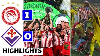 🔴⚪️Olympiacos vs Fiorentina (1-0) HIGHLIGHT: El Kaabi Extra Time Winning Goal & Full Celebrations