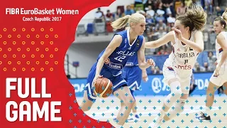 Serbia v Greece - Full Game - FIBA EuroBasket Women 2017