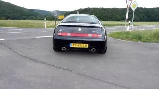 Alfa GTV 916 3.0 V6 24v exhaust sound and take off