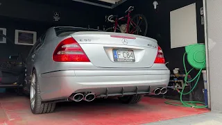 Mercedes-Benz E55 AMG (W211) MEC Design Exhaust - Warm Start Up + Revs