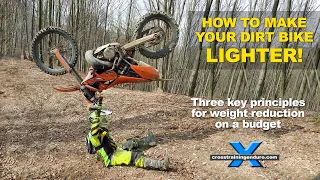 How to reduce your dirt bike's weight︱Cross Training Enduro