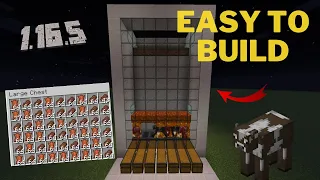 Minecraft easy to build automatic Cow Farm / with Spawners | Dr360 GT |