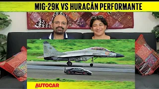 DRAG RACE: Lamborghini Huracán Performante vs Indian Navy MiG-29k | Reaction !!