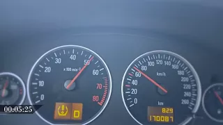 Opel Vectra C 2.2 AT Acceleration