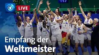Empfang der Basketball-Weltmeister in Frankfurt